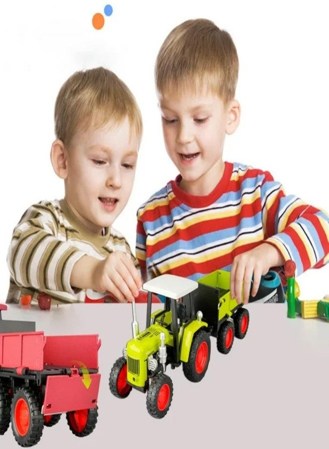Rahasya Enterprise مجموعة حصرية من شركة راهاسيا إنتربرايز، تتضمن جرارًا زراعيًا مع عربة لعب، ومجموعة شاحنات لعب، ومركبات بناء للأطفال من سن 3 إلى 14 عامًا. - Image 5